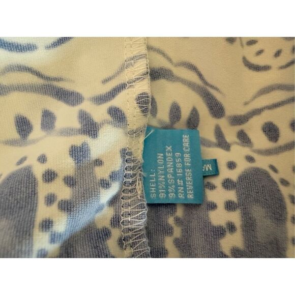 J. McLaughlin Blue / White Pattern Maxi Dress- Size M - Picture 8 of 10